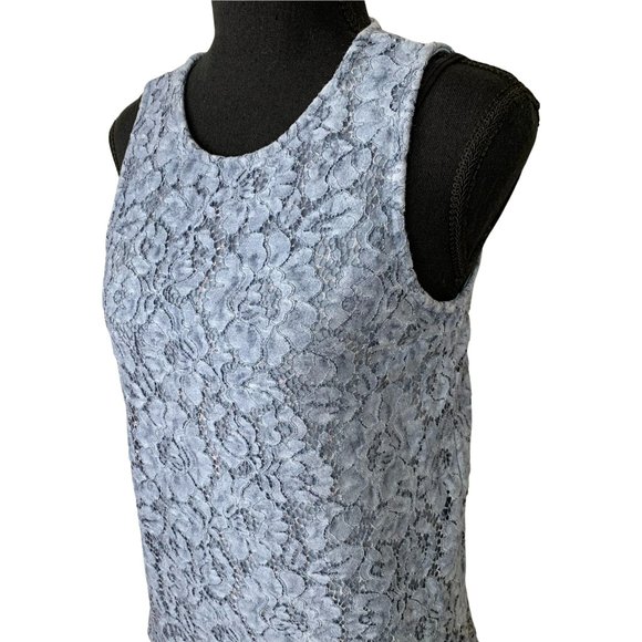 2/$15 - KISMET Blue Lace Sleeveless Top - Picture 3 of 8